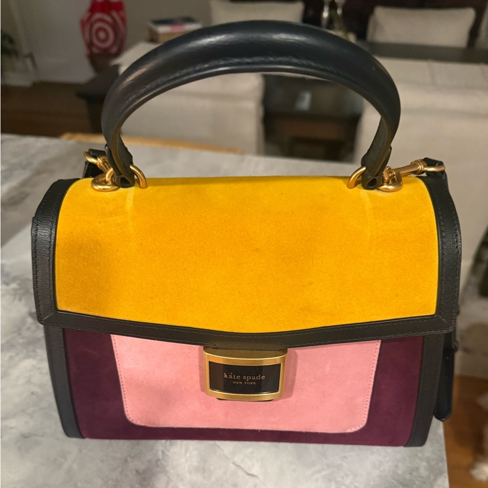 Kate Spade Colorful Satchel - Yellow, Pink, and Purple